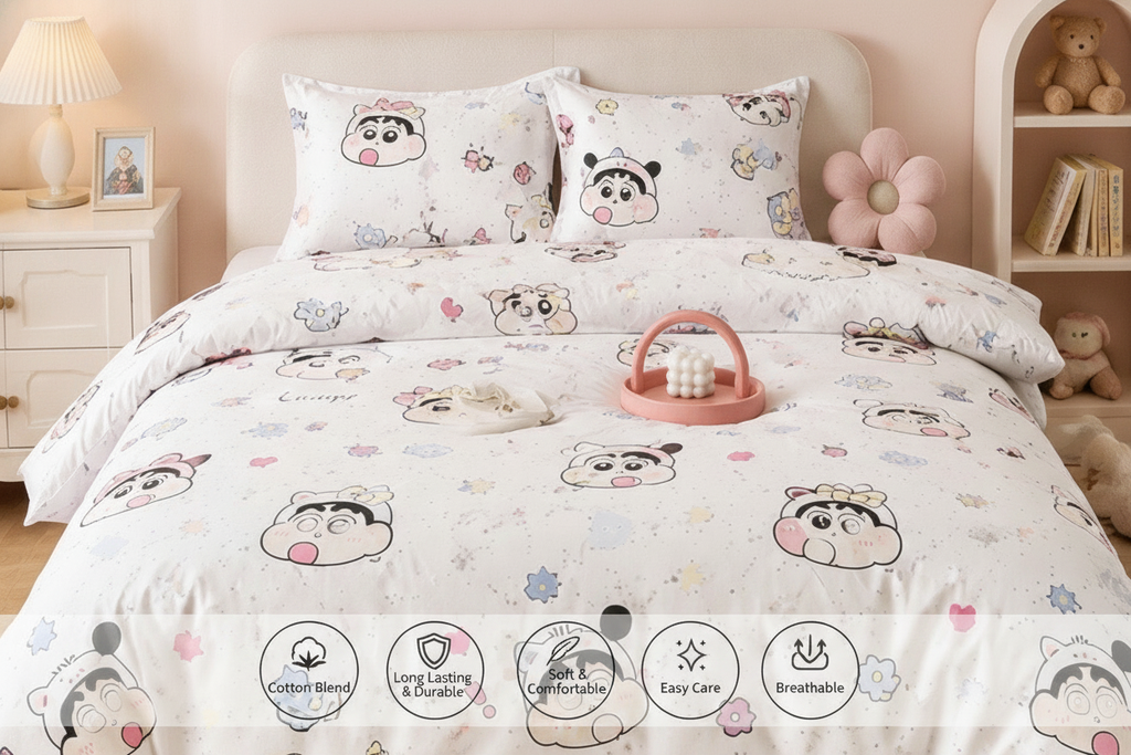 Naughty Family - Comfy Cotton Blend Bedsheet