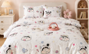 Shinchan Family - Comfy Cotton Blend Bedsheet