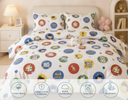 Kawaii Family - Comfy Cotton Blend King Bedsheet