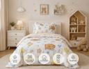 Sleepy Bear - comfy cotton blend king bedsheet