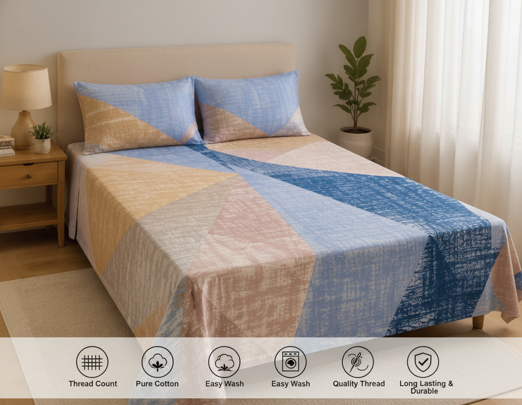 Abstract Art-King Size Bedsheet