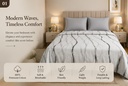Modern Waves - 100% Pure Cotton King Size Bedsheet