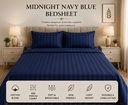 Midnight Navy- Cotton Blend Jumbo King Size