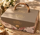RUBRU Italy Bloom – Premium King Size Cotton Bedsheet Diwali Gift Set